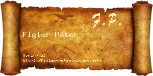 Figler Péter névjegykártya